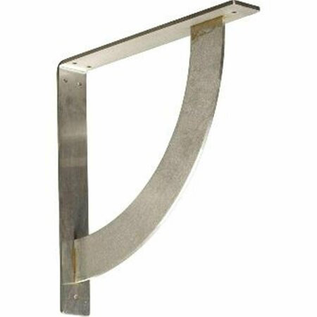 DWELLINGDESIGNS Bulwark Bracket- Stainless Steel - 2 in. W x 14 in. D x 14 in. H DW2948121